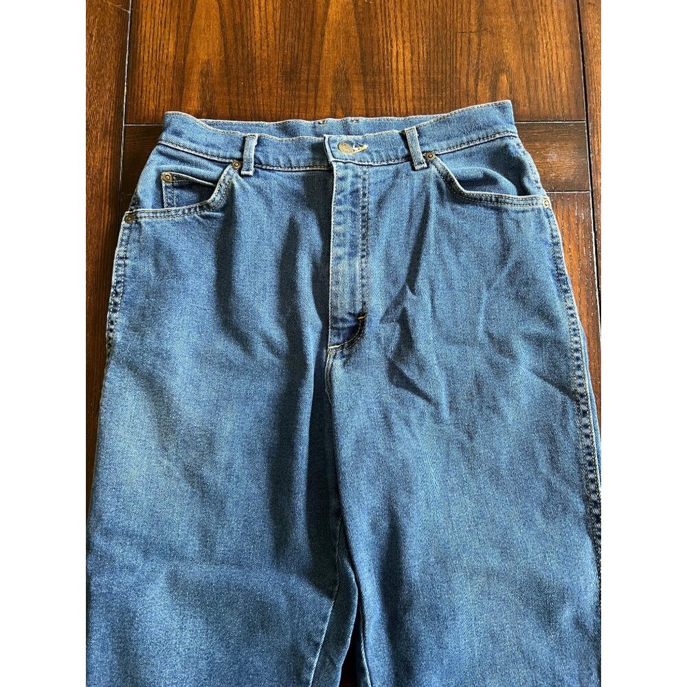 Vintage Lee Riders Super High Rise Jeans Straight Leg Tapered Mom 80s - Picture 2 of 7